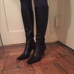 Gucci black stiletto boots